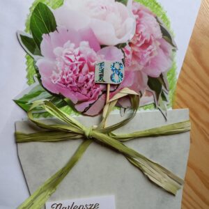 Kartka kwiaty w doniczce na 18 urodziny